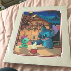 Stitch with scrump art print